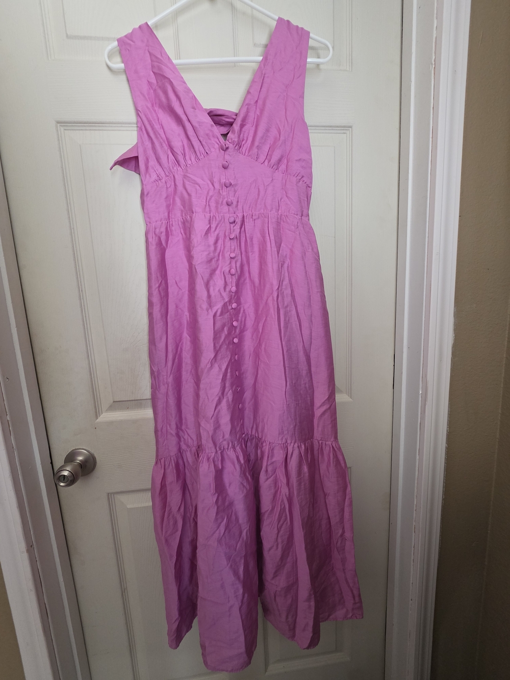 Endless Rose Fuchsia Button-Front Sundress